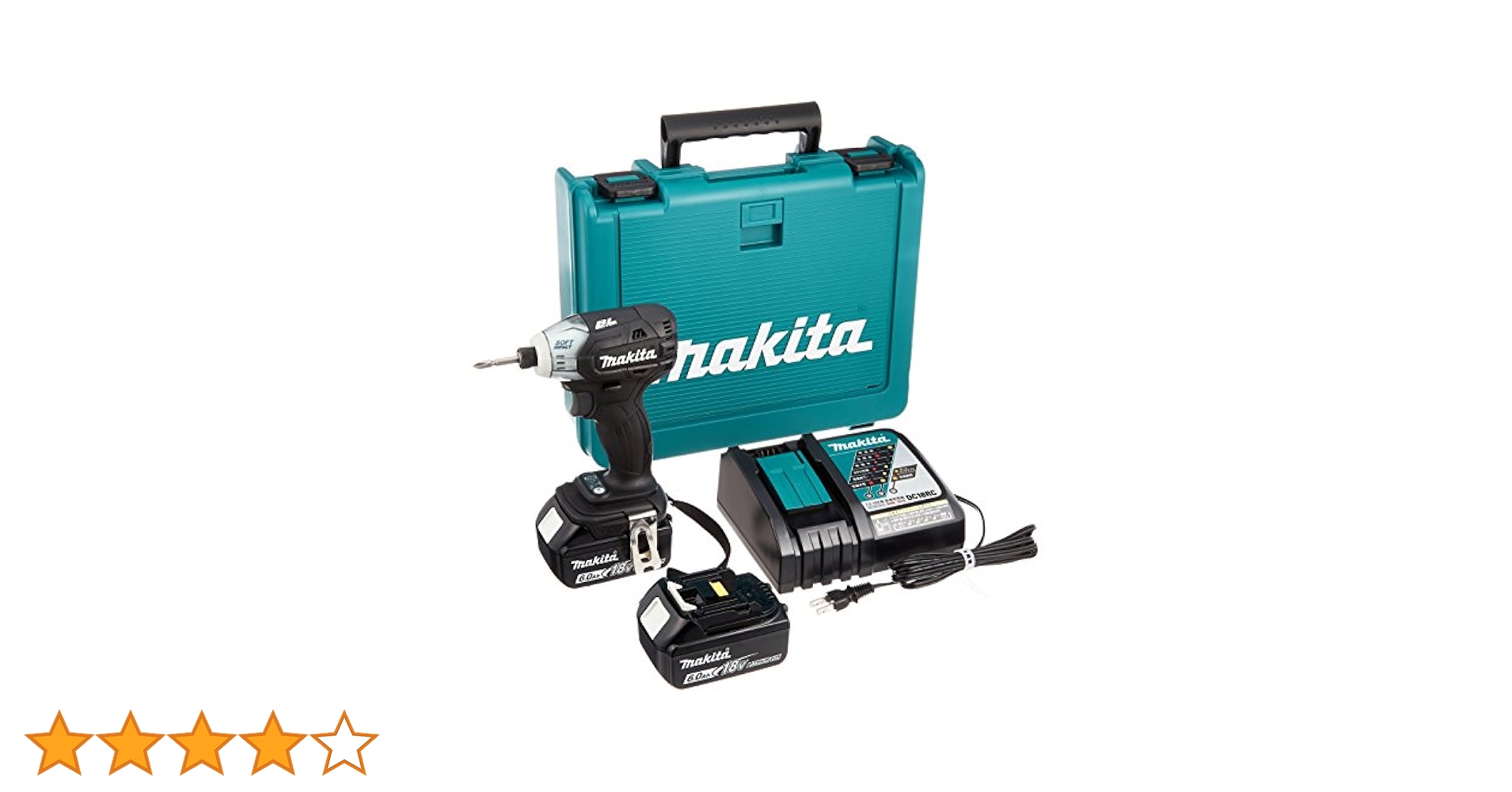 Makita - 【最終値下げ】☆マキタ インパクトドライバー 18v 6Ah フルセット☆ Amazon | マキタ ソフトインパクトドライバTS141(18V)黒 トルク
